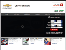 Tablet Screenshot of chevroletmiami.com